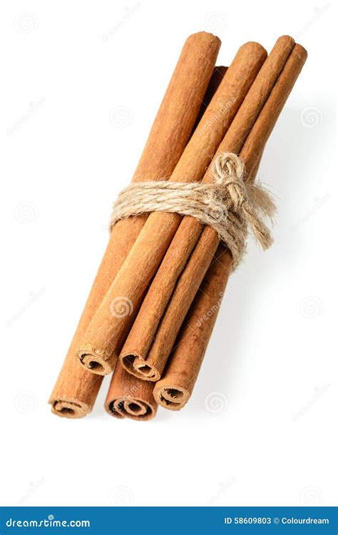 Bundle Of Cinnamon Sticks On White Stock Image Image Of Aromatherapy