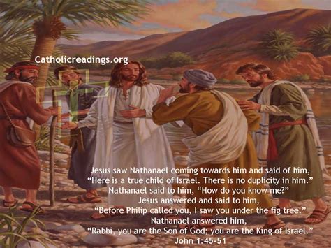 Nathanael Called By Jesus John 145 51 Bible Verse Of The Day