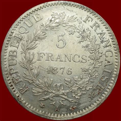 France 5 Francs 1876 A Hercule Argent Catawiki