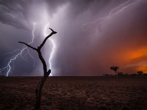 Lightning And Bushfire Image Western Australia National Geographic