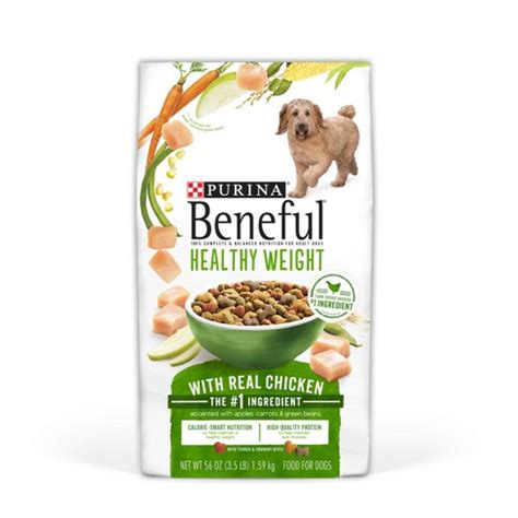 Consequently, the amount of food required for each dog will vary and should be adjusted accordingly. Purina® Beneful Healthy Weight With Real Chicken Dry Dog ...