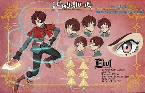 Black Clover Oc Eiol By Mela Mka On Deviantart Anime Black Clover Anime Black Clover Manga