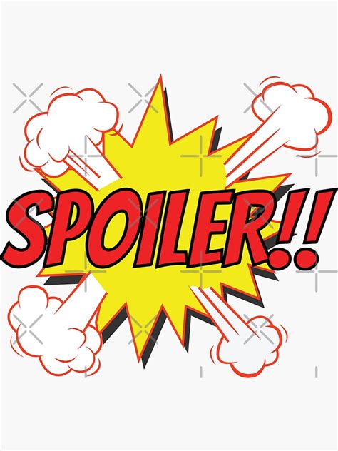 Avoid Spoilers Sticker For Sale By Iampoisonivy Redbubble