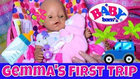 Tweets not working for you? Baby Born Gemma Goes On Her First Trip! 👜Packing Diaper Bag + 🍼Feeding + 👚Changing! (with Skye ...