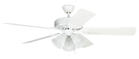 Craftmade Bld52mww5c3 Builder Deluxe 52 Inch Matte White Ceiling Fan Ebay