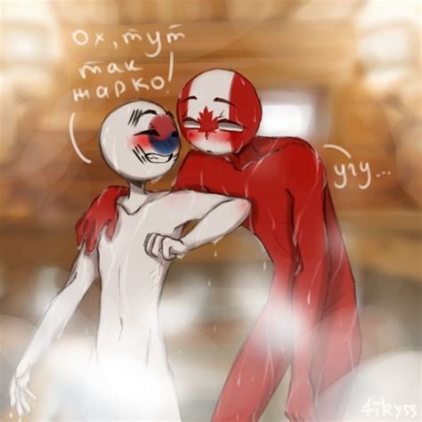 Canada X Russia Russia X Ukraine Countryhumans Yay~ But In Order