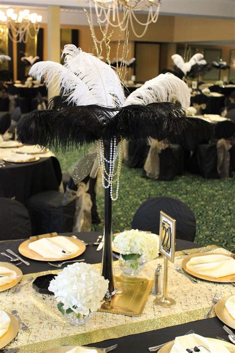 Centerpieces For A Recent Great Gatsby Themed Wedding Gatsby Wedding