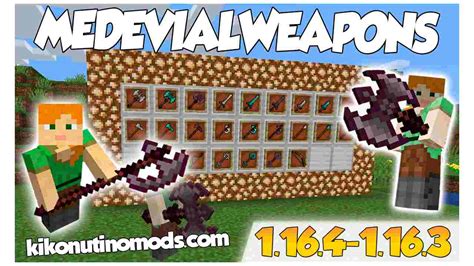 Minecraft forge 1.17.1/1.16.5 is a modding api (application programming interface), which makes it easier to create mods, and also make sure mods are compatible with each other. MedievalWeapons MOD 】para Minecraft 1.16.5, 1.16.4 y 1.16 ...