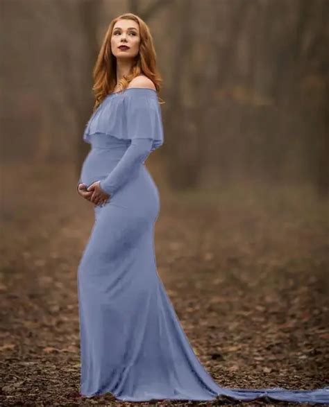 2018 Maternity Photo Shoot Dress Maternity Photography Props Plus Size Pregnancy Photography
