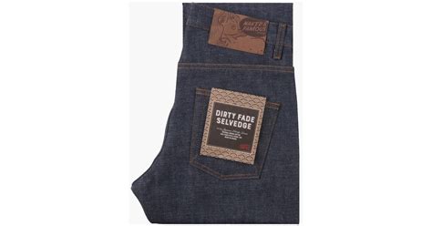 Naked Famous Denim Strong Guy Dirty Fade Selvedge Oz In Blue For