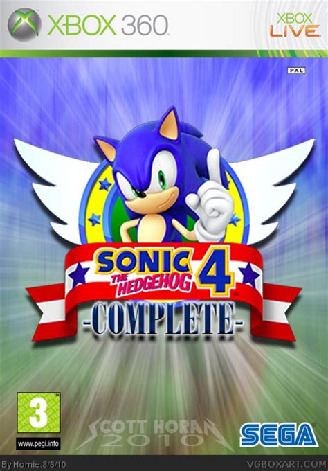 Sonic The Hedgehog 4 Xbox 360 Box Art Cover By Hornie
