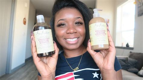 Shea Moisture Jamaican Black Castor Oil Review And Demo Relaxed Hair Youtube