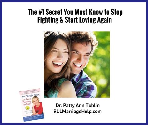 The 1 Secret You Must Know To Stop Fighting And Start Loving Again