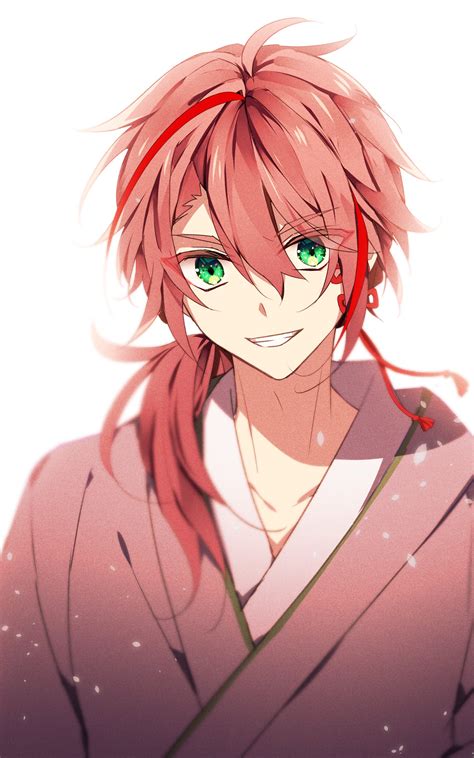 Red Hair Green Eyes Anime Boy