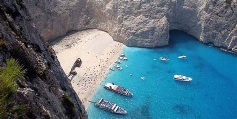 Navagio Zakynthos The Most Photographed Beach In Greece Where A Famous