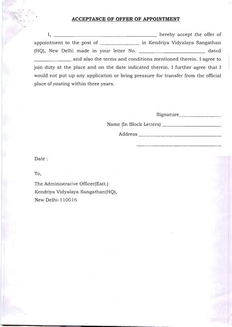 Format, for teacher, for engineer, for accountant, how do i write an appointment letter? Appointment Offer Acceptance Letter - How to write an appointment Offer Acceptance Letter ...