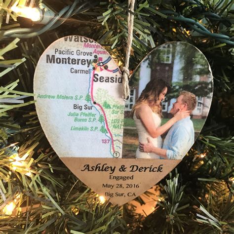 Personalized Engagement Ornament Newly Engaged Ornament Engagement