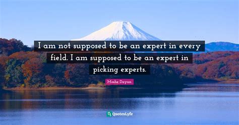 I Am Not Supposed To Be An Expert In Every Field I Am Supposed To Be