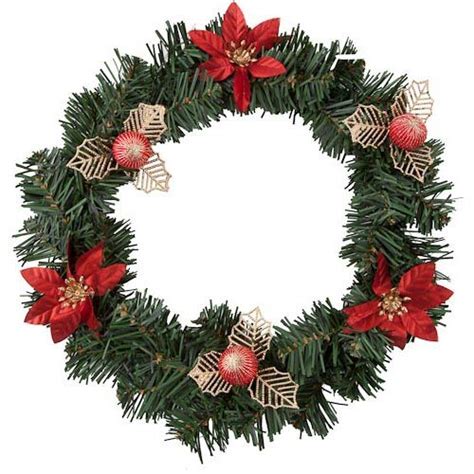 Red Decorated Wreath Poundlandmust Get Cones And Ribbon Perfect 4