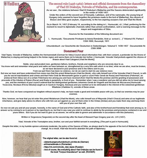 Vlad The Impaler Documents And Useful Information How Historians Make