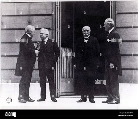Woodrow Wilson Paris Peace Conference Hi Res Stock Photography And