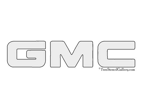 Gmc Logo Stencil Free Stencil Gallery