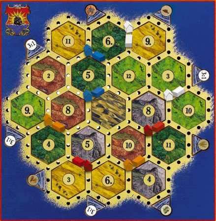 The board itself is made up of 19 interchangeable hexagonal tiles, each representing different terrains: Intellectual Gambols: Settlers of Catan : Creating a ...