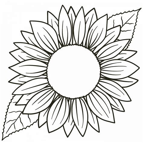 Easy How To Draw A Sunflower Easy Tutorial For Kids