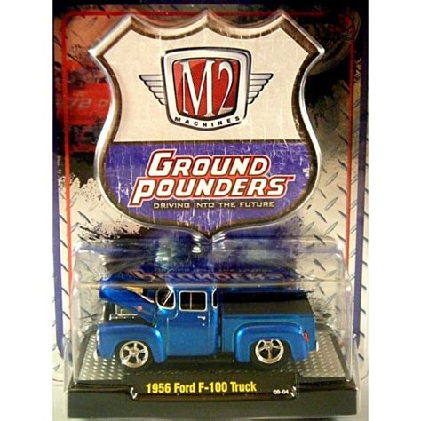 M2 Machines Ground Pounders 1956 Ford F 100 Pickup Truck Global Diecast Direct