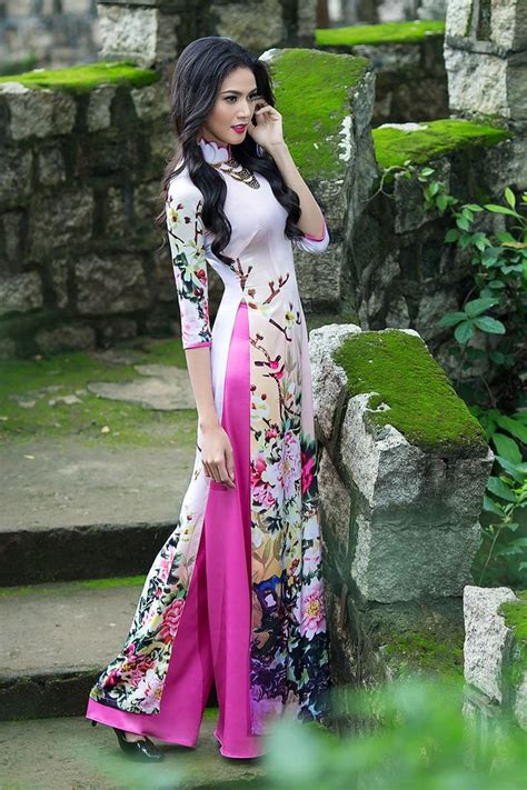 Silk Ao Dai Traditional Dresses Traditional Outfits Asian Dress