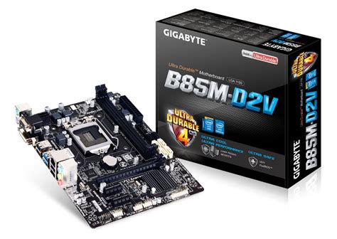 Gigabyte Ga B85m D2v Intel B85 Lga 1150 Socket H3 Micro Atx Motherboard
