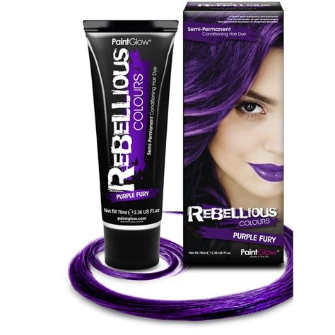 To dye your hair purple with temporary hair dyes such as punky color and crazy color you need to simply apply the dye to your hair: Purple Semi-Permanent Hair Dye