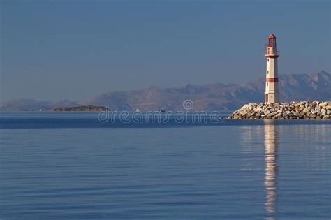 Seaside Town Of Turgutreis And Lighthouse Stock Image Image Of Asia