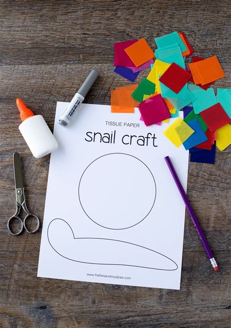 tissue paper snail craft snail craft tissue paper crafts preschool
