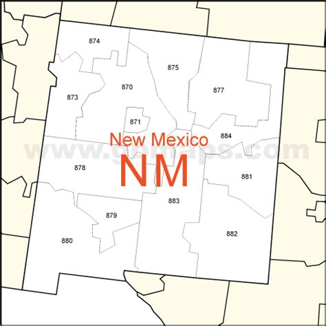 Zip Code Map Of New Mexico
