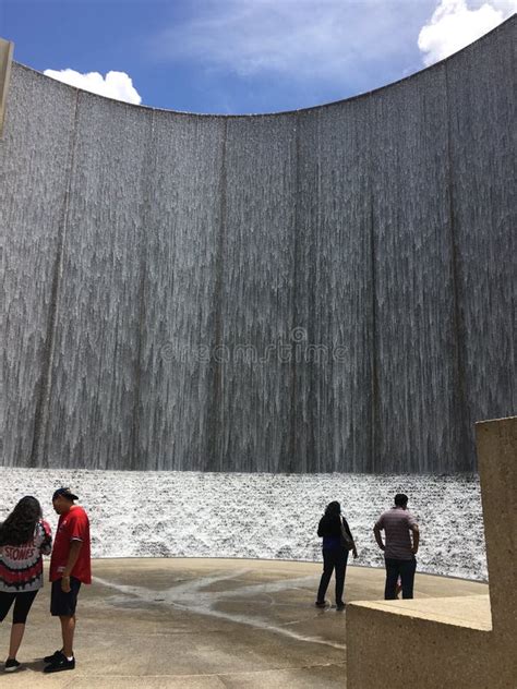 Water Wall In Houston Texas Editorial Image Image Of Houston Famous