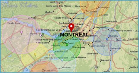 With 1.7 million citizens in the city and 4 million in the urban area. Montreal Map - TravelsFinders.Com