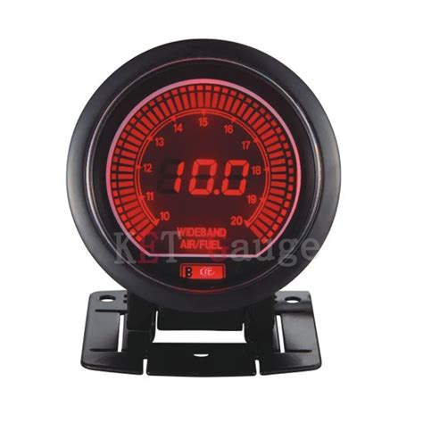 60mm Digtal Red And Blue LCD Display Wide Band Air Fuel Ratio Gauge