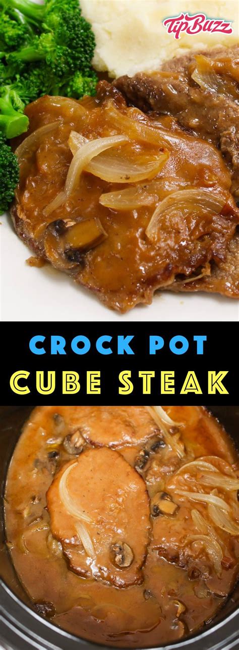 Mama's crock pot cube steak humorous homemaking onion, pepper, fresh mushrooms, cream of mushroom soup, olive oil and 6 more slow cooker cube steak the typical mom onion, cube steak, cream of chicken, salt, cornstarch, beef broth and 3 more Crock Pot Cube Steak with Gravy is tender and succulent ...