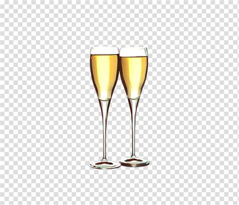 A wallpaper to start the new year. Champagne Glasses, Cartoon, Wine Glass, Champagne Cocktail ...
