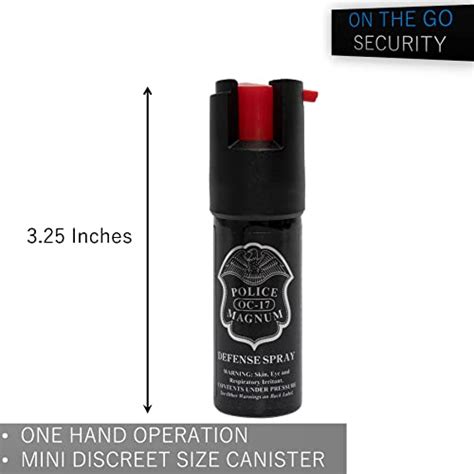 Police Magnum Mini Pepper Spray Self Defense Pocket Size Protection