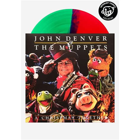 John Denver And The Muppets A Christmas Together Lp Red And Green Split