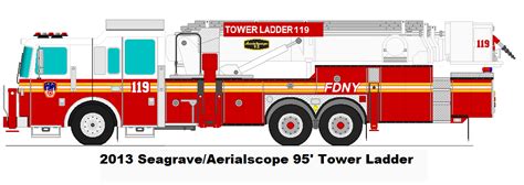 Fdny New 2013 Seagrave 95ft Tower Ladder By Geistcode On Deviantart