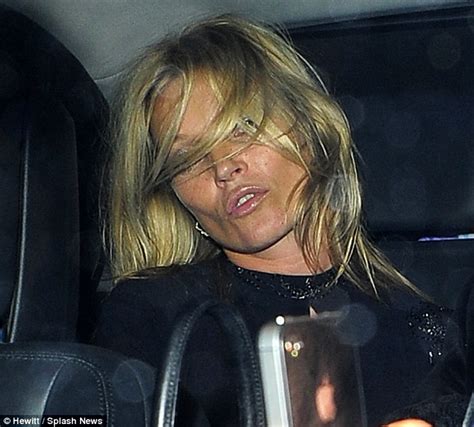 Kate Moss Leaves London Fashion Week Bash Looking A Little Worse For