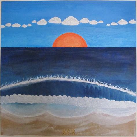 Breaking Wave Painting By Rex Flodstrom Saatchi Art