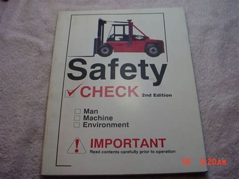 Forklift Operators And Safety Manual Used Ebay