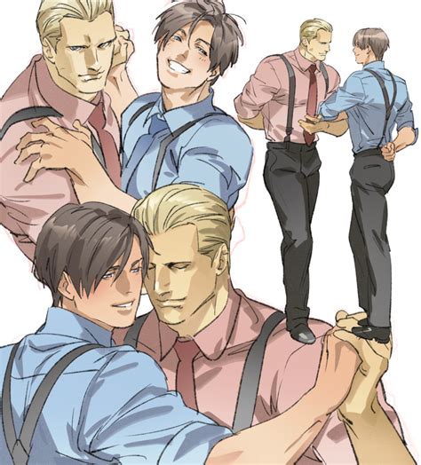 Leon S Kennedy And Jack Krauser Resident Evil And More Drawn By