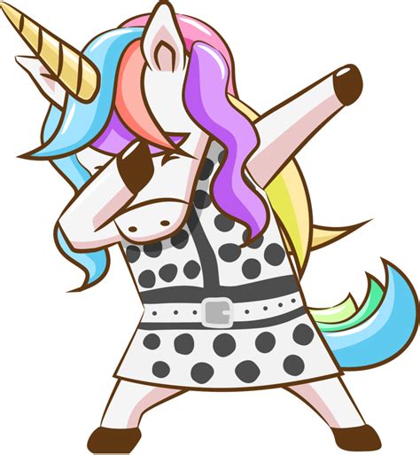 Unicorn Dabbing Png Graphic Clipart Design 19152789 Png