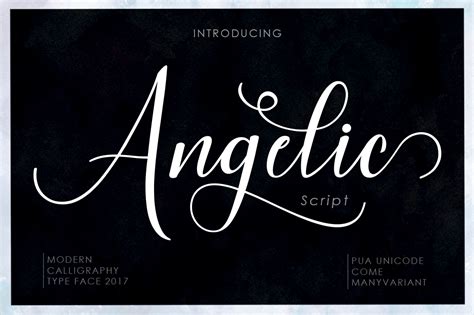 Angelic Font By Vegas Type · Creative Fabrica