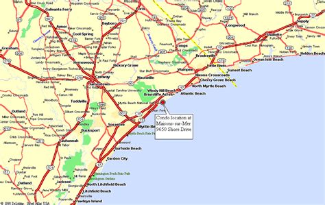 Map Of Myrtle Beach And Surrounding Areas Maps For You